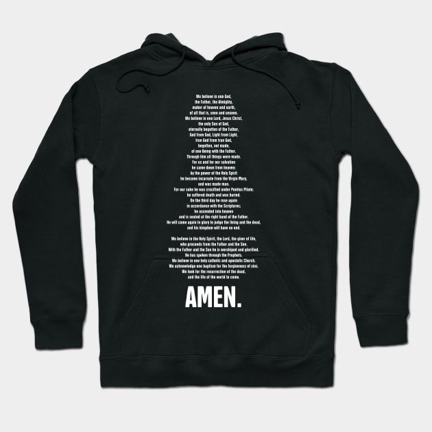 Full Nicene Creed | Lutheran Church Hoodie by MeatMan